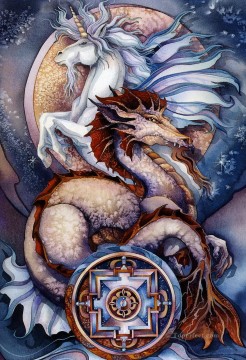elemental magic Fantasy Oil Paintings